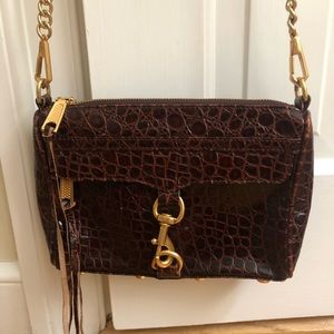 Rebecca Minkoff leather crossbody brown bag